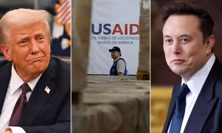 Tổng thống Mỹ Donald Trump và tỷ phú Elon Musk kịch liệt chỉ trích Cơ quan Phát triển Quốc tế Mỹ (USAID). Ảnh: Business Standard.
