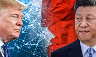 Tổng thống Mỹ Donald Trump và Chủ tịch Trung Quốc Tập Cận Bình. Ảnh: Nikkei.