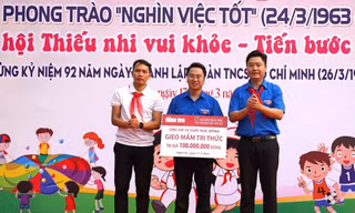 Thiếu nhi Nghệ An góp hơn 2 triệu việc làm tốt