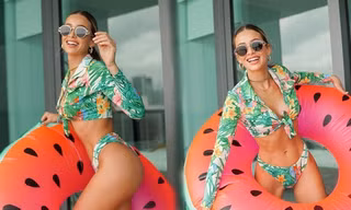 Cindy Prado rạng ngời đầy sức sống với áo tắm rực rỡ