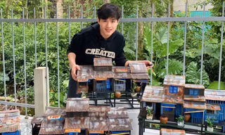 'Biến phế liệu thành nhà', chàng trai Quảng Trị kiếm hàng chục triệu đồng