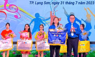 Vũ điệu "Lan tỏa khát vọng: của thanh niên Lạng Sơn. Ảnh: Duy Chiến 