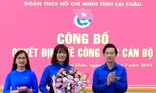 Tỉnh Đoàn Lai Châu công bố quyết định về công tác cán bộ