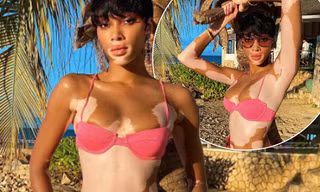 Winnie Harlow quyến rũ hút hồn giữa biển tuyệt đẹp ở Jamaica