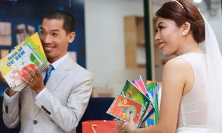 Cô dâu chú rể ở TPHCM chỉ nhận quà cưới là sách