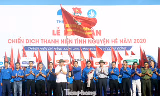 Thành Đoàn Đà Nẵng tổ chức Lễ ra quân Chiến dịch Thanh niên Tình nguyện hè năm 2020 với chủ đề “Thanh niên Đà Nẵng sáng tạo, tình nguyện vì cộng đồng”. Ảnh: Giang Thanh