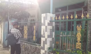 Hiện trường nơi xảy ra vụ án khiến 2 người chết và 1 người bị thương nặng trên đường Tôn Đản (phường Hòa Phát, quận Cẩm Lệ, Đà Nẵng). Ảnh: V.Q