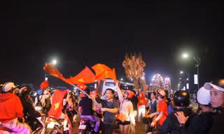 Đà thành rộn ràng ăn mừng chiến thắng U23 Việt Nam