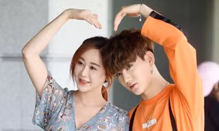 Hoa hậu Hàn Quốc Ham So Won và chồng kém 18 tuổi Trần Hoa.