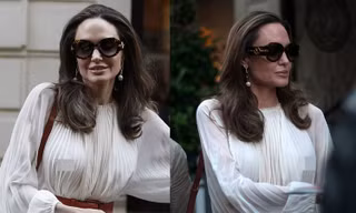 Angelina Jolie bất ngờ táo bạo 'thả rông' vòng một trên phố
