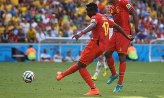 Origi trong màu áo tuyển Bỉ tại World Cup 2014