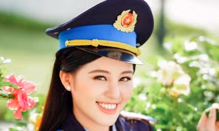 Nữ sinh 2 lần thi hoa hậu, tốt nghiệp Học viện Cảnh sát loại giỏi