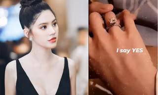 Sau 1 tháng im ắng, Jolie Nguyễn bất ngờ 'đăng đàn' khoe nhẫn kim cương ở ngón áp út