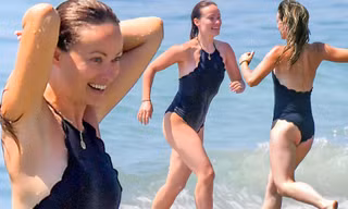 'Thánh nữ sexy' Olivia Wilde mặc áo bơi cổ yếm, khoe hình thể căng tràn sức sống 