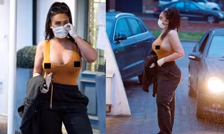 Lauren Goodger mặc áo như không, khoe vòng một ‘nhức mắt’