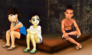 Hình ảnh trên poster phim "Mẹ con Hà" của đạo diễn trẻ Phạm Thu Lê.