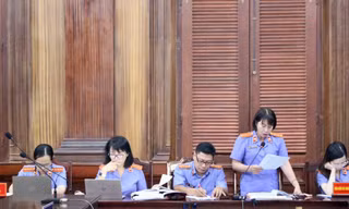 Đại diện Viện Kiểm sát tại phiên tòa.