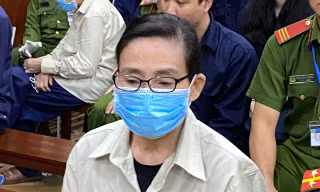 Oanh 'Hà' tại phiên tòa.