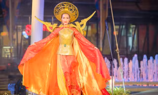 Hoài Sa về nhì tài năng, khó tranh giải trang phục dân tộc vì đối thủ quá đầu tư