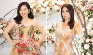 Hoa hậu Giáng My, em gái Lý Hùng đọ dáng gợi cảm với váy xuyên thấu 