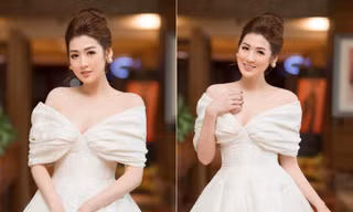 Á hậu Tú Anh mặc váy trễ nải nuột nà siêu gợi cảm