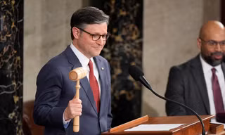 Chủ tịch Hạ viện Mỹ Mike Johnson. (Ảnh: AP)