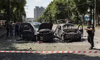 Vùng Sumy của Ukraine hứng tên lửa ngày 3/6. (Ảnh: Reuters)