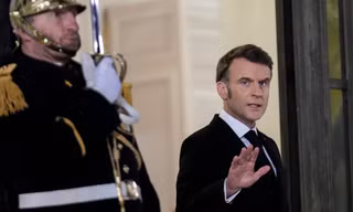 Tổng thống Pháp Emmanuel Macron. (Ảnh: AP)