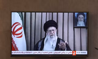 Đại giáo chủ Ali Khamenei trong một dịp phát biểu trên truyền hình. (Ảnh: Reuters)