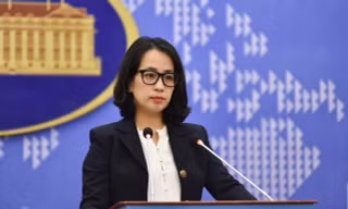 Người Phát ngôn Bộ Ngoại giao Phạm Thu Hằng. Ảnh: Mofa
