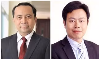 Chủ tịch Hội đồng Đại học Quốc gia Thành phố Hồ Chí Minh Vũ Hải Quân (ảnh trái), Chủ tịch Hội đồng Đại học Quốc gia Hà Nội Lê Quân.