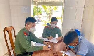 Anh N.Q.N làm việc tại cơ quan công an, cam kết không tái phạm. 