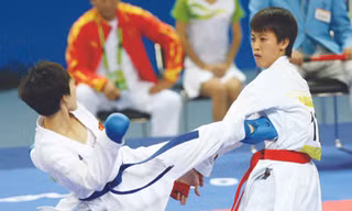 Trận đấu giữa Nguyệt Ánh và Li Hong. Ảnh: Tuân Bạc