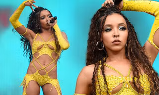 Tinashe mặc cắt xẻ khoe da thịt 'đốt cháy' sân khấu