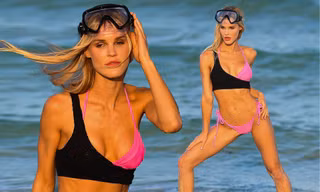 Mẫu 9x Joy Corrigan chụp bikini nóng 'bỏng mắt'