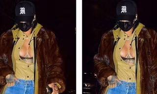 Rihanna diện mốt lộ nội y, khoe ngực táo bạo