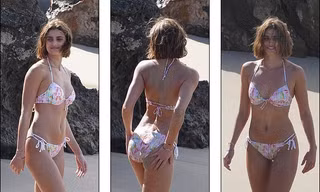 'Thiên thần nội y' Taylor Hill đẹp như mộng trên biển không thể rời mắt