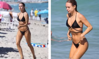 Kimberley Garner đẹp như mộng ở biển với bikini bé xíu