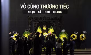 Tiễn đưa nhạc sĩ Phú Quang về nơi xa lắm.