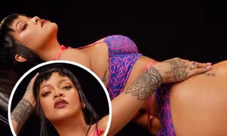 Rihanna khoe ảnh chụp nội y phô thân hình 'bốc lửa'