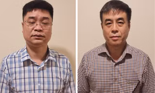 Các bị can liên quan đến vụ án sách lậu.