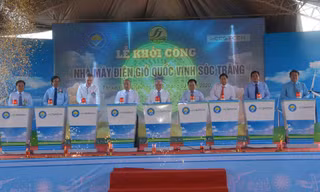 Khởi công dự án điện gió hơn 5.300 tỷ đồng ở Sóc Trăng