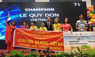 Học sinh Đà Nẵng giành chức vô địch Robothon Quốc tế 