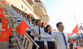Lễ đón các đoàn đại biểu Tàu thanh niên Đông Nam Á – Nhật Bản vào năm 2015 tại TPHCM (Ảnh: Ngô Tùng) 