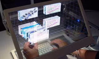 Màn hình 3D trong suốt trình làng