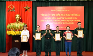 Trao giải cuộc vận động sáng tác tranh về bình đẳng giới và phòng, chống bạo lực gia đình