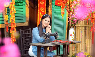 Bạn trẻ chi tiền triệu chụp ảnh áo dài dịp Tết