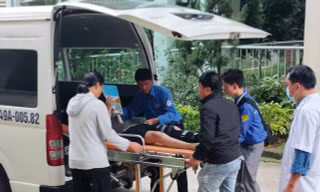 Nam sinh bị tai nạn gãy chân ở Bảo Lộc không thể tiếp tục dự thi