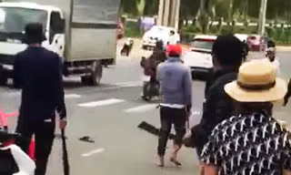 Bắt giam 8 đối tượng đuổi chém nhau trước cổng Thung lũng tình yêu