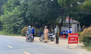 Chốt kiểm soát dịch COVID-19 ở huyện Đạ Tẻh